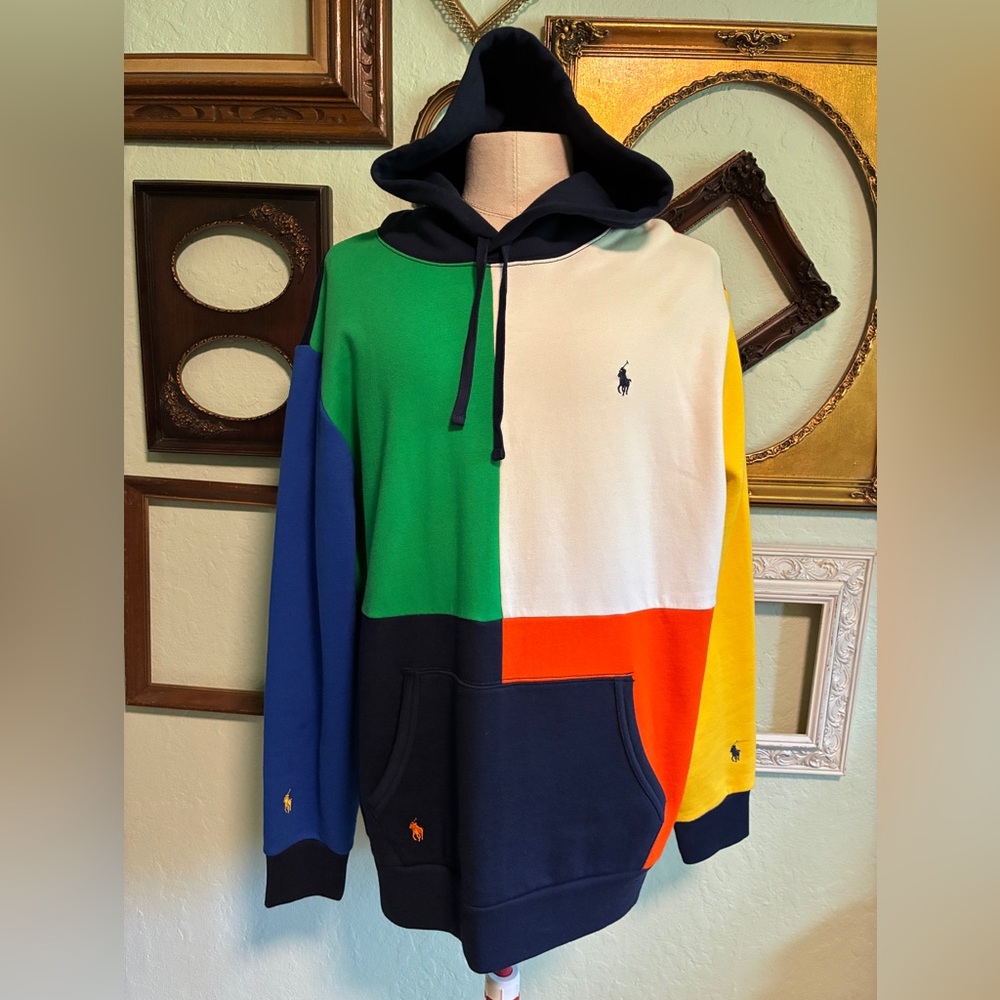 Polo Ralph Lauren Color Blocked Fleece Hoodie
